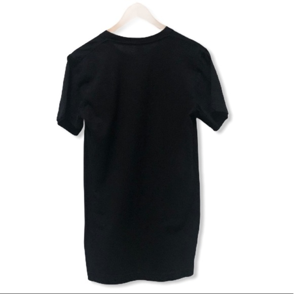 American Apparel BOSSY AS HELL Black T-Shirt Sleeve Small - Picture 2 of 5